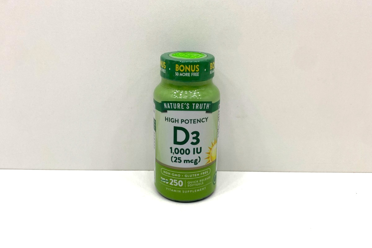 NEW Nature’s Truth High Potency D3 1000 IU 25 MCG 250 Quick Softgels 07/2028