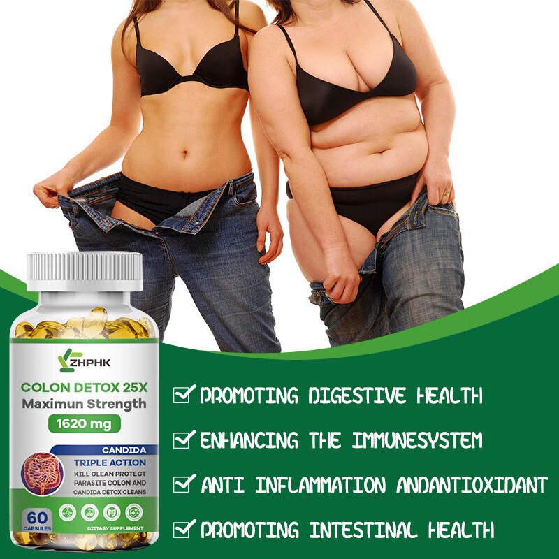 Detox Colon & Body Cleanse Maximum Strength Cleansing Diet Weight Loss Pills
