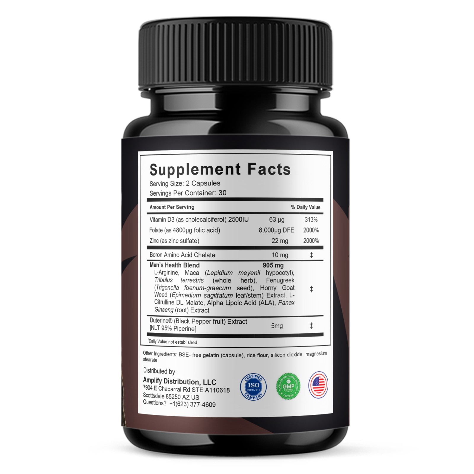 Horsewood Male Support Supplement, Horse Wood Male Pills (60 Capsules)