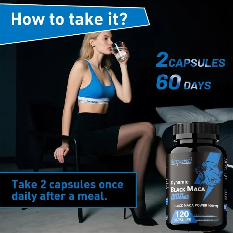 Black Maca 240pcs – Muscle Growth, Relieve Fatigue & Restore Physical Strength