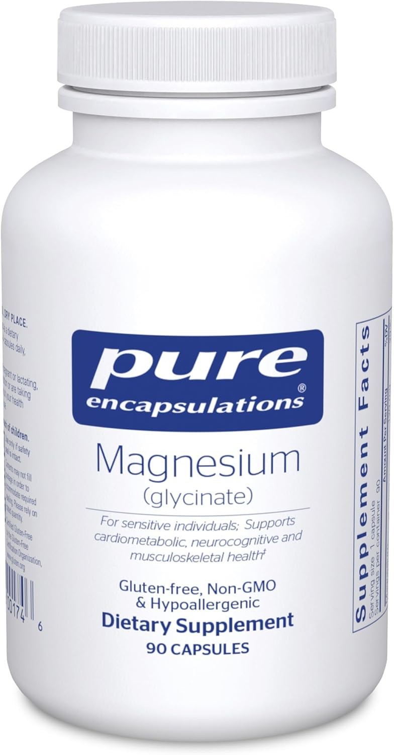 Pure Encapsulations Magnesium (Glycinate) – Supplement to Support Stress Relief,