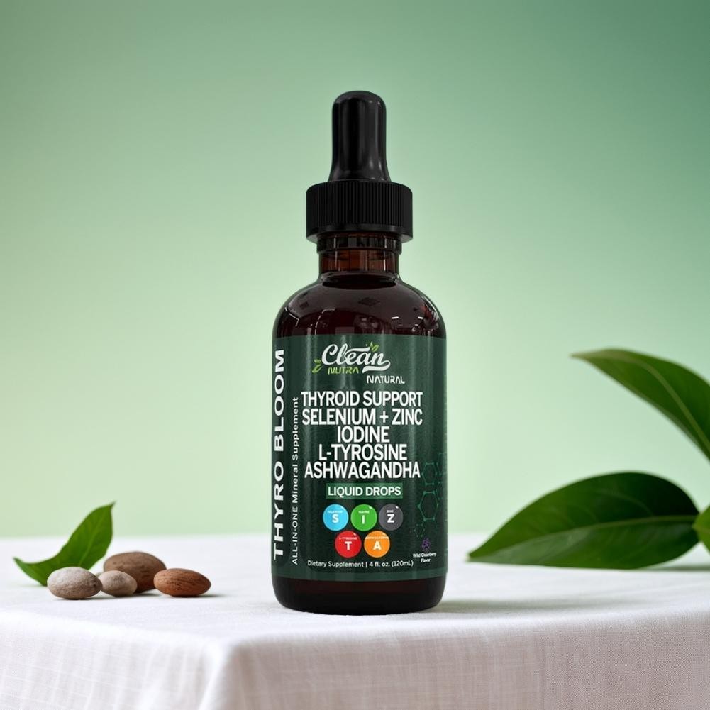 Thyroid Supports Drops Selenium Zinc Iodine L Tyrosine Ash Wagandha 2 Box