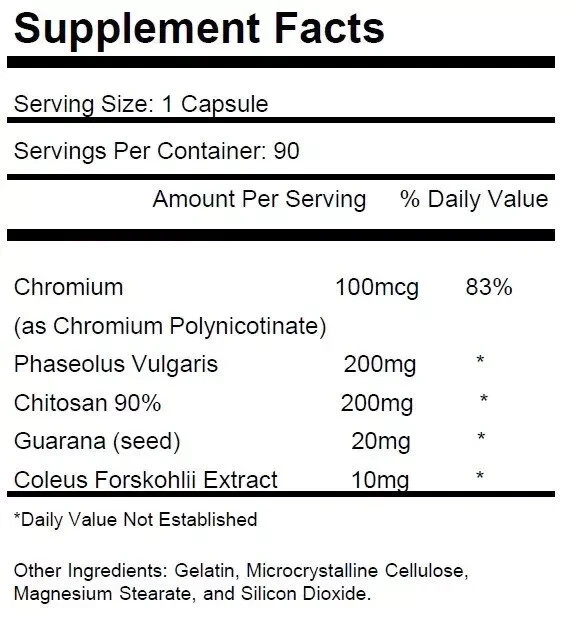 Fat and Carb Blocker Weight Loss Complex xp Appetite Suppressant Burn ( 1 Pack )