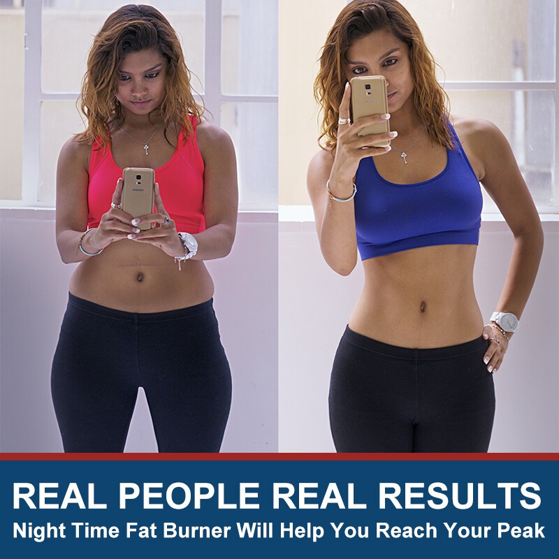 Night Time Fat Burner Weight Loss Capsules for Men & Women Appetite Suppressant