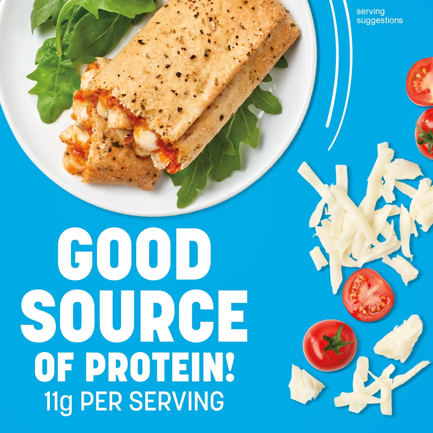 Frozen Chicken Mozzarella Lunch Melt, 11G Protein, Packaged Meal, 1