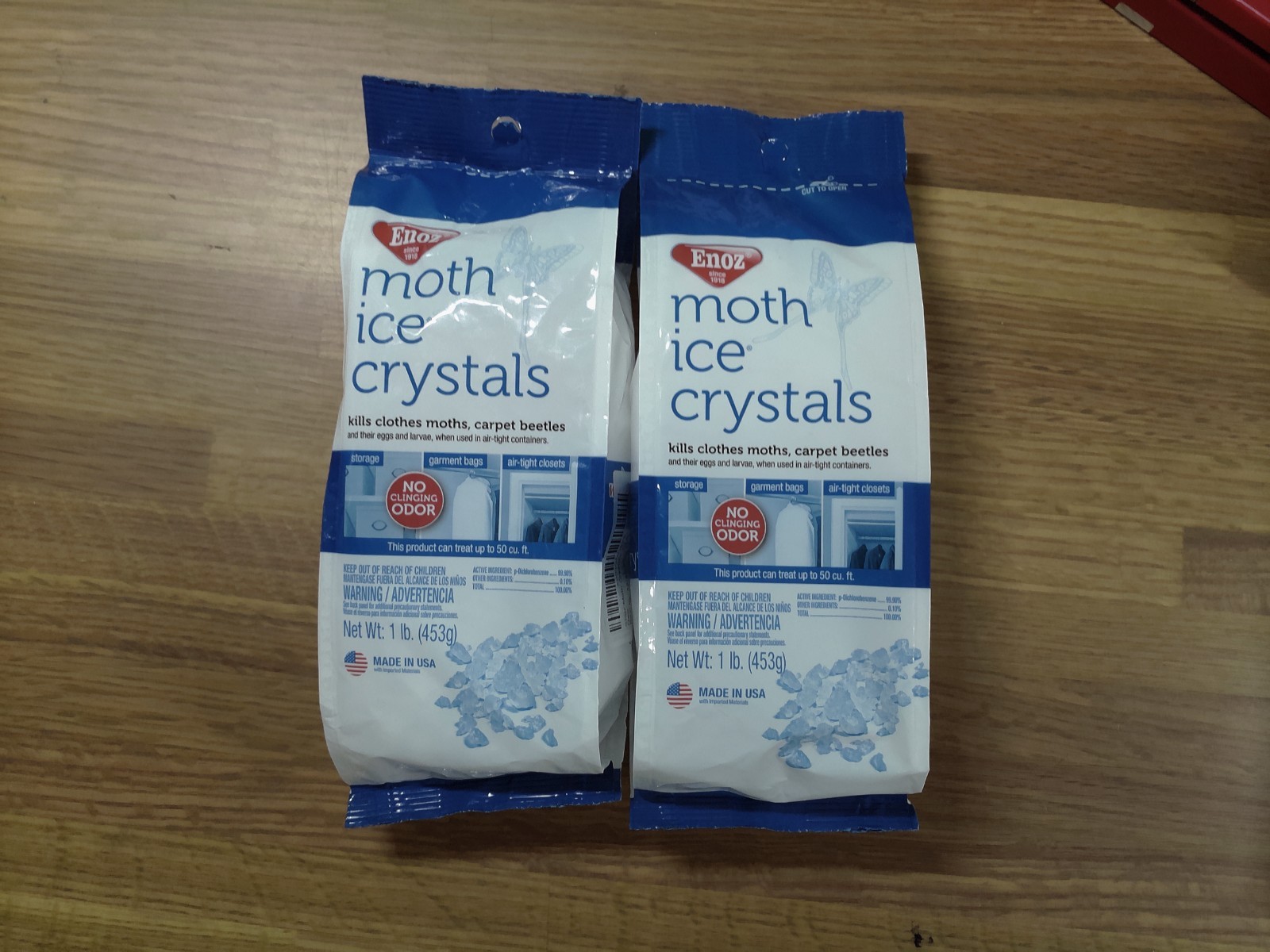 Enoz Moth ice Crystals 1 Pound – Pack of 2