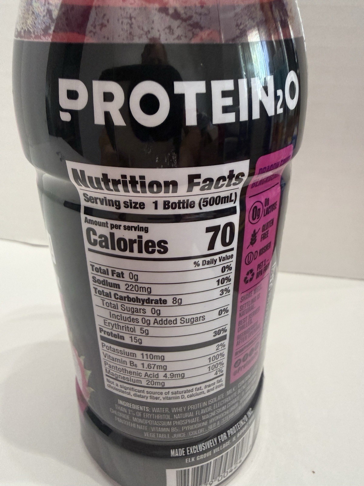 12- Protein2o Whey Protein Infused Water Drink Dragonfruit/Blackbery 16.9 oz