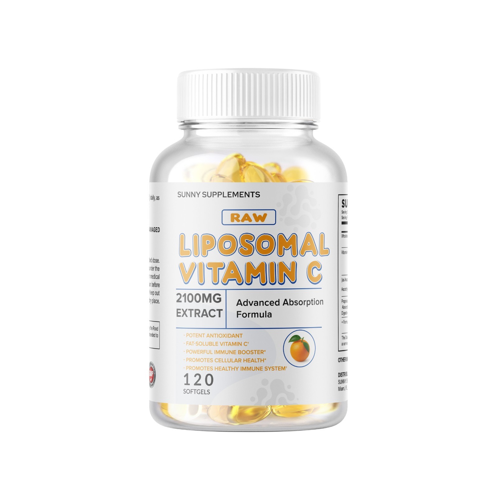 Liposomal Vitamin C 2100mg 360 Softgels High Absorption Ascorbic Supplements US