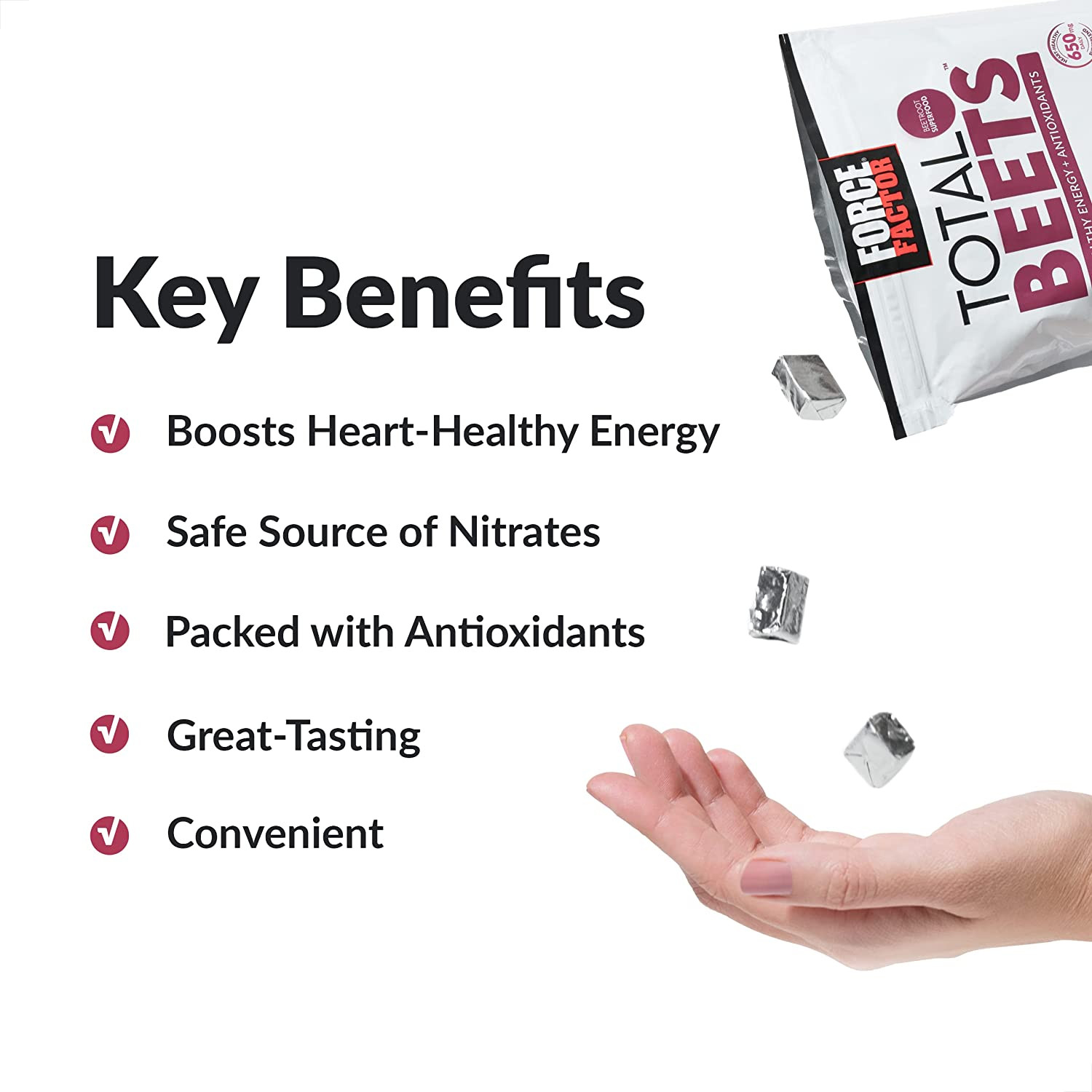 Total Beets Soft Chews – Healthy Energy Supplement with Elite Ingredients – Hear