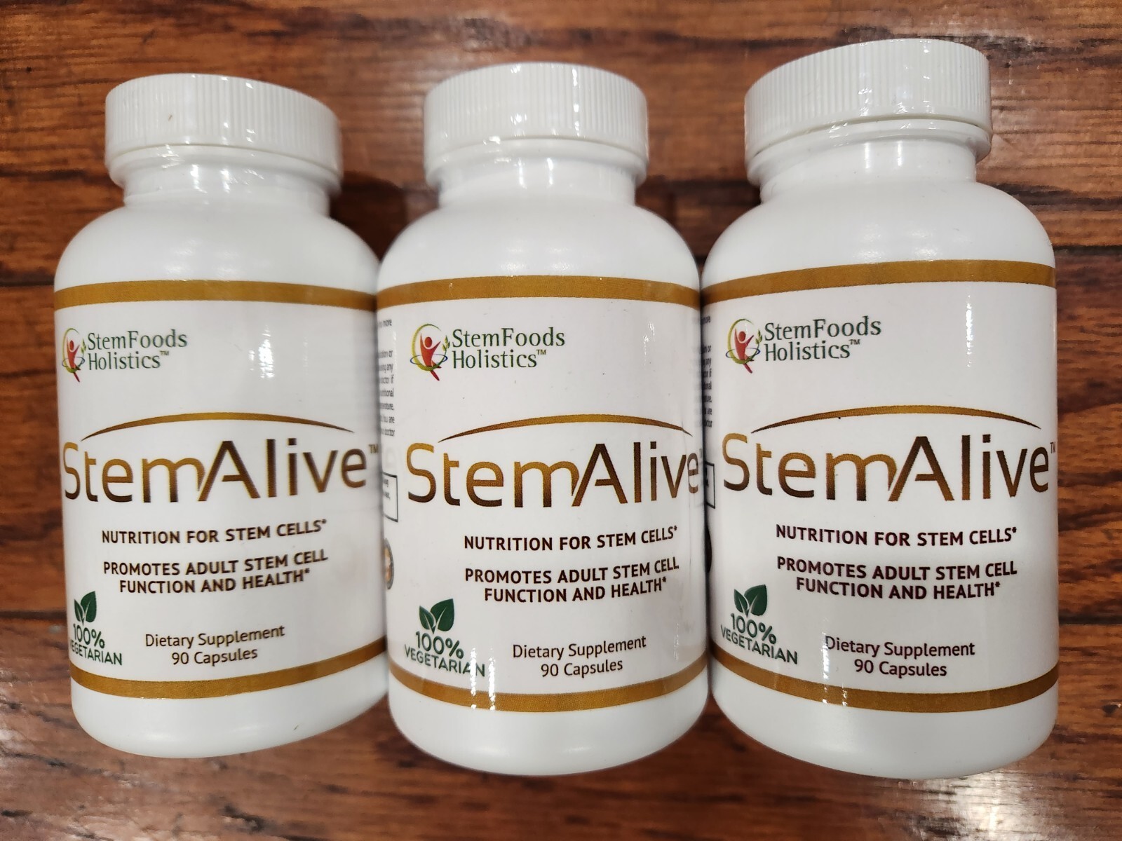 3 STEMALIVE STEM FOOD HOLISTICS NUTRITION FOR STEM CELLS 90 CAPSULES EA 06/2025