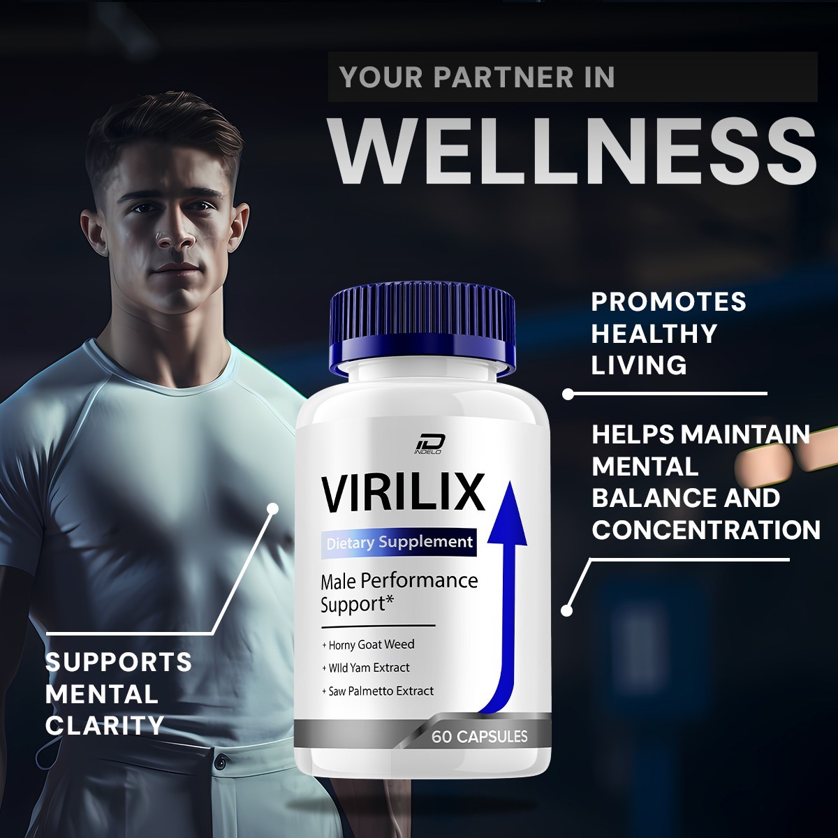(5 Pack) Virilix for Men Capsules – Virilix Vitamin Complex Pills Energy Support
