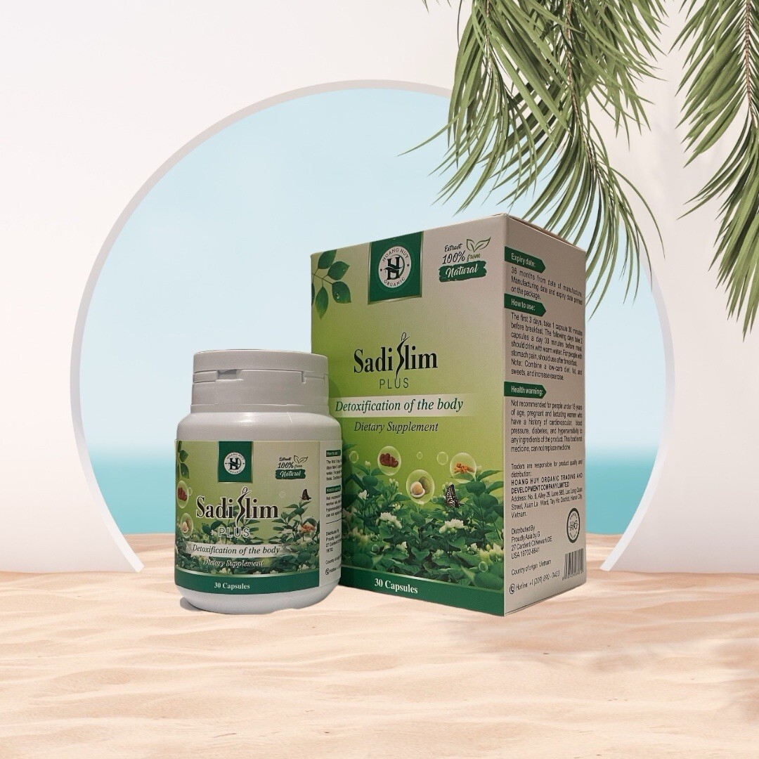 3x 100% Authentic Organic Sadi Slim Plus Weight Loss Diet Pills Supplement Detox