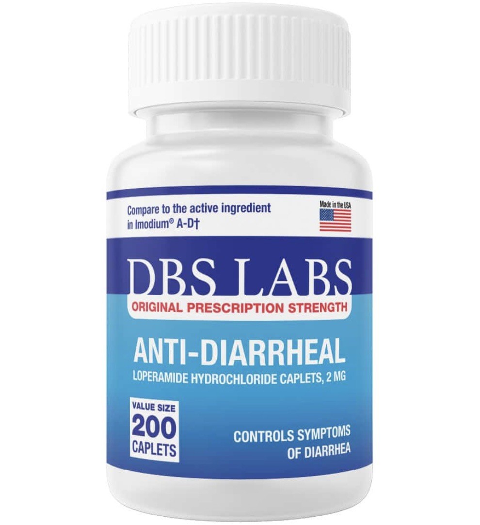 Anti-Diarrheal Caplets 2MG | 200 Ct – Made in the USA Exp 09/2027