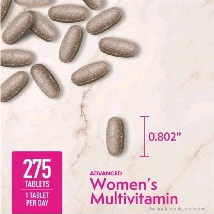 Member’s Mark Advanced Women’s 50+ Multivitamin Tablets 275 COUNT exp 11/27