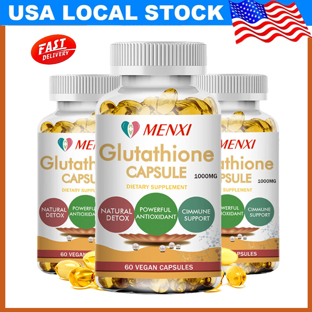 Glutathione 1000mg Anti-aging Skin Whitening Antioxidant Three Months Supply