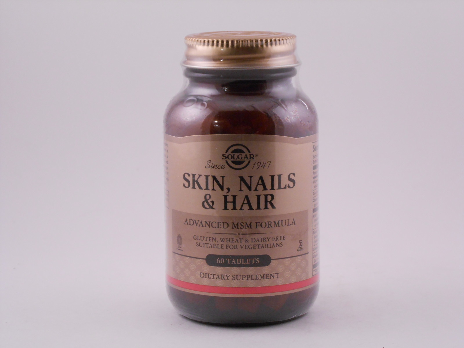 Solgar Skin, Nails & Hair Advanced MSM Formula Tablets