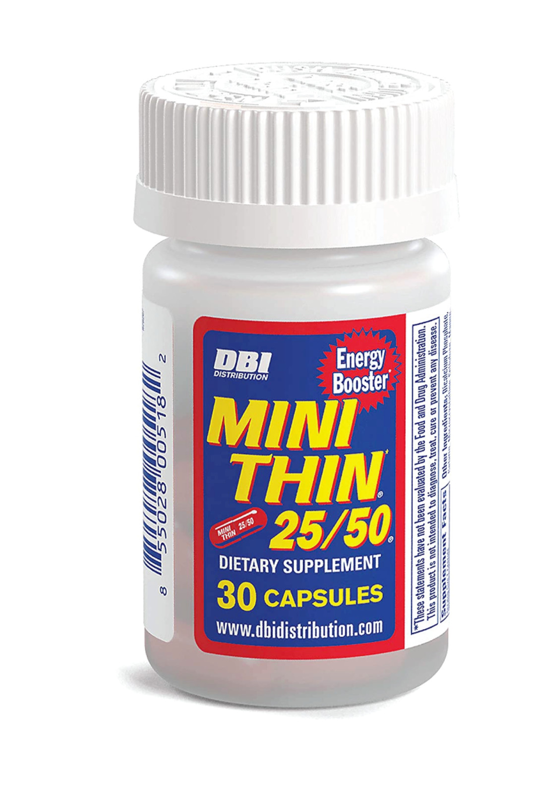 MINI THIN 25/50 DIETARY SUPPLEMENT – 30 CAPSULES BOTTLE