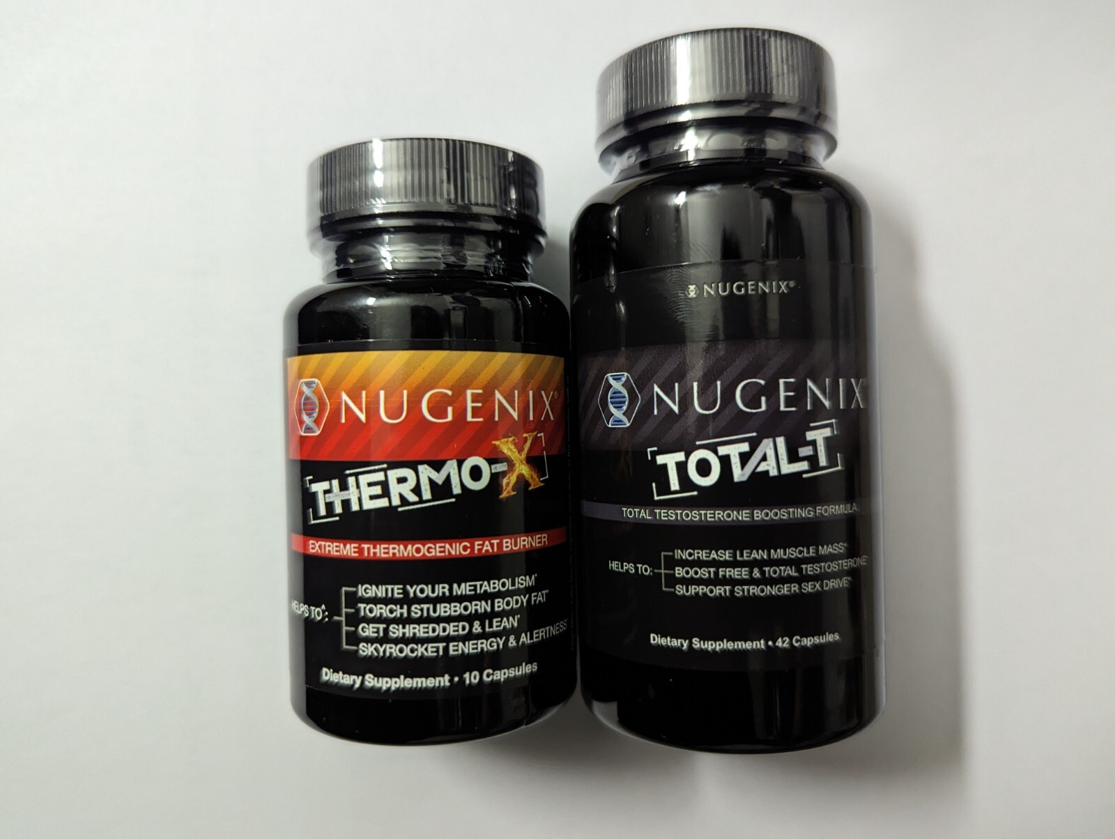Nugenix Total-T 42ct & Thermo X 10ct – Men’s Testosterone Booster & Fat Burner