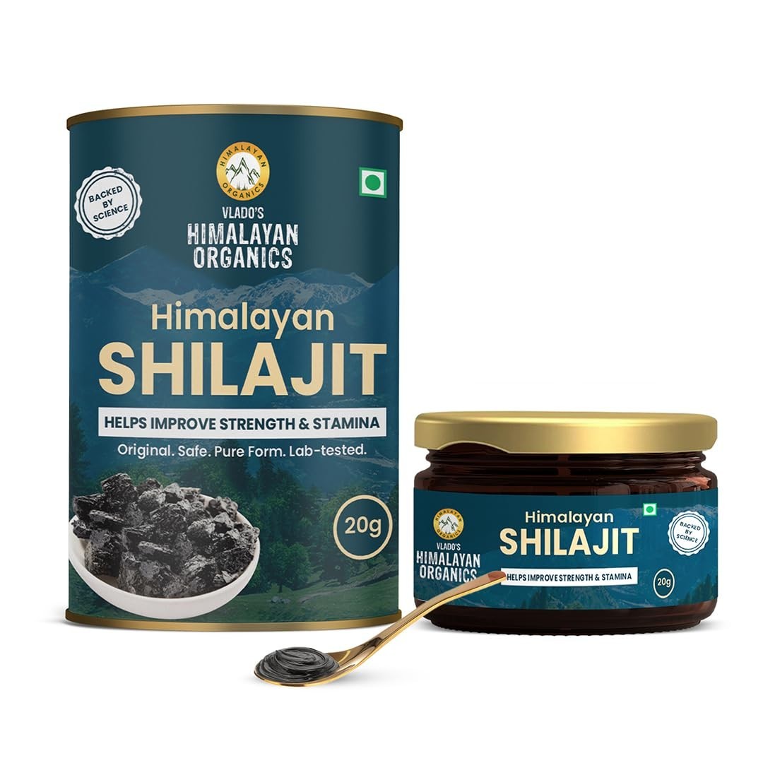 Vlado’s Himalayan Organics 100% Pure Shilajit/Shilajeet Resin – 20 Grams