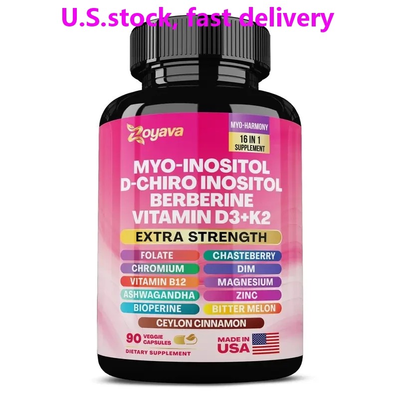 Zoyava Myo-Inositol D-Chiro Inositol Berberine D3+K2 90 Caps Exp 2027+