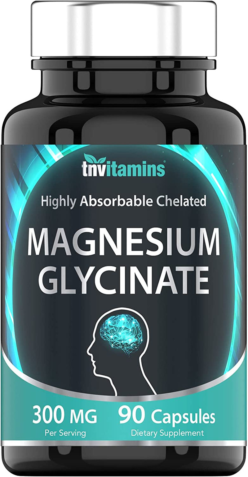 Magnesium Glycinate Capsules (300 MG per Serving – 90 Count) | Pure Chelated Mag
