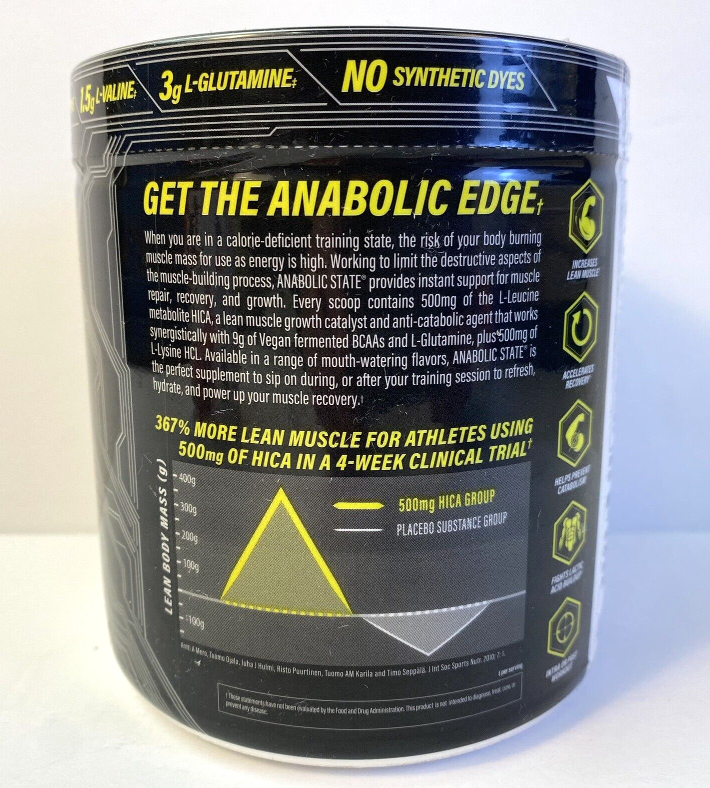 Nutrabolics ANABOLIC STATE 14.8oz + KETO CARB 13.2oz Recovery & Muscle Building