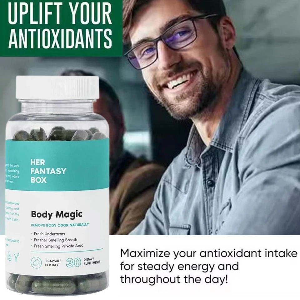 Magic Body Chlorophyll – 30 Vegan Capsules for Detox, Digestion, Gut Health