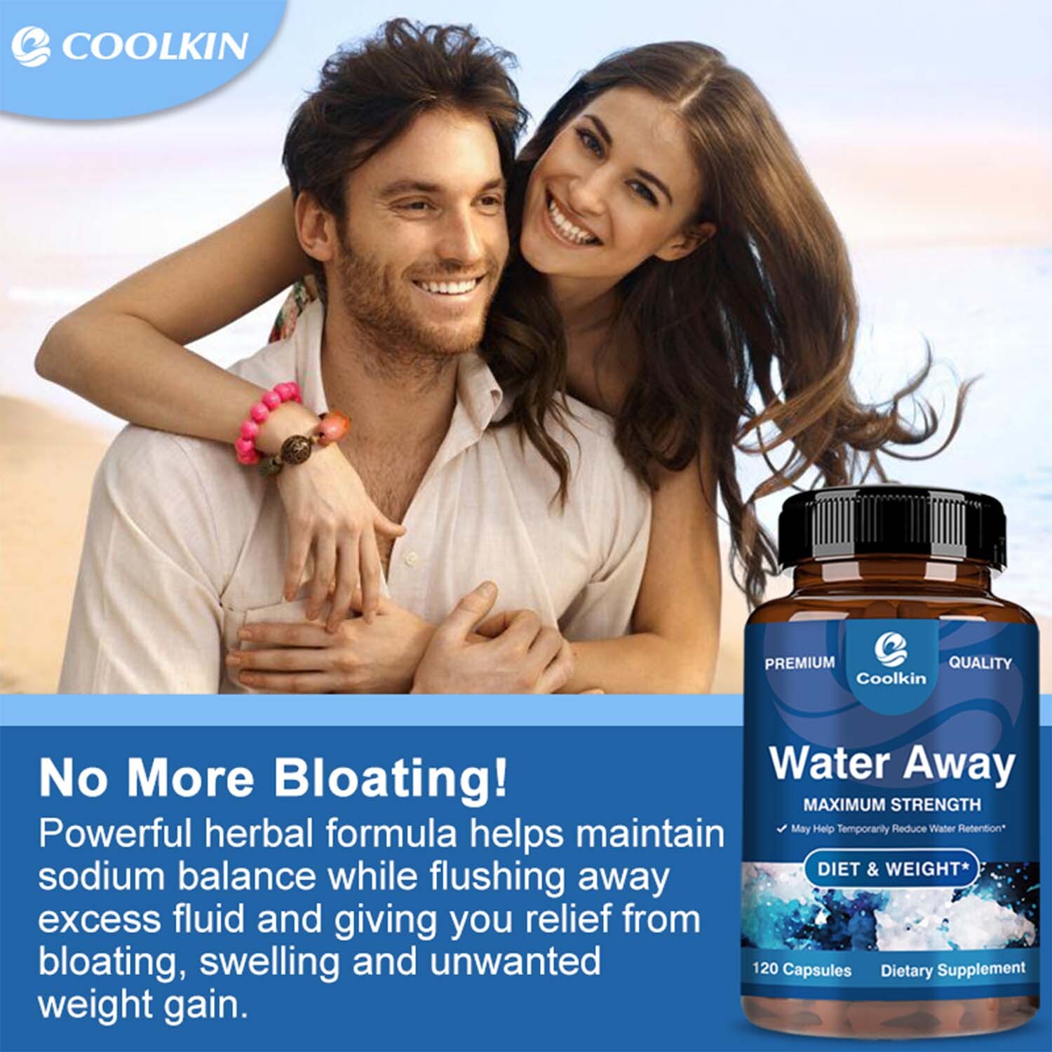 Water Away 649mg-Fast Bloating & Swelling Relief Natural Diuretic,Immune Support