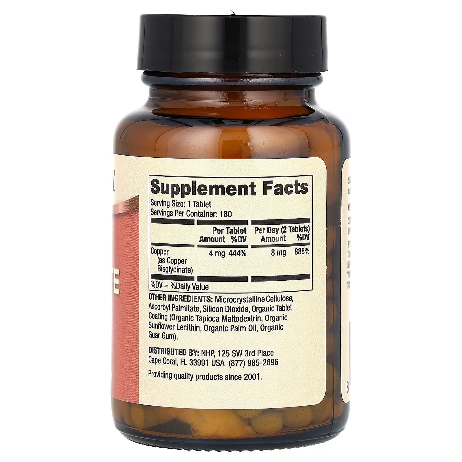 2 X Dr. Mercola, Copper Bisglycinate, 180 Tablets (4 mg per Tablet)