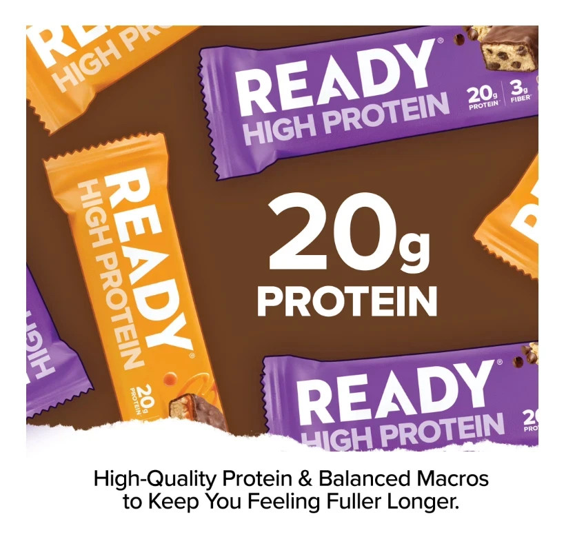 Ready High Protein Bar, Variety Pack, 1.76 oz., 12 ct. FREE SHIPPING!!!