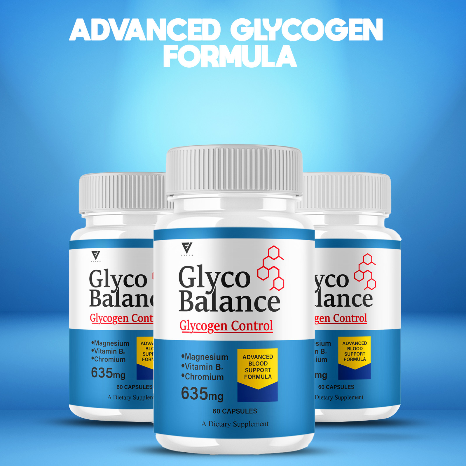 (5 Pack) Glyco Balance Pills, GlycoBalance Max Glycogen Support (300 Capsules)