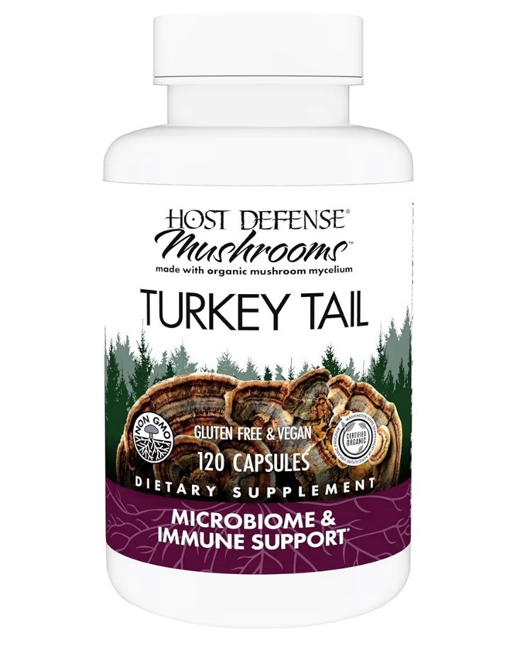 Host Defence Mushrooms Turkey Tail Fungi 120 Caps Exp 10/2028