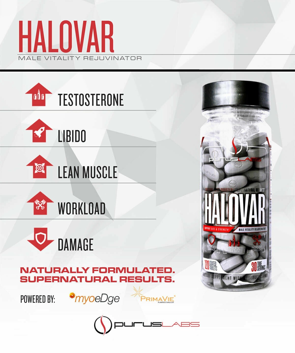 Purus Labs Testosterone Booster Sale – D-POL / Halovar / HAVOC Increase Libidio