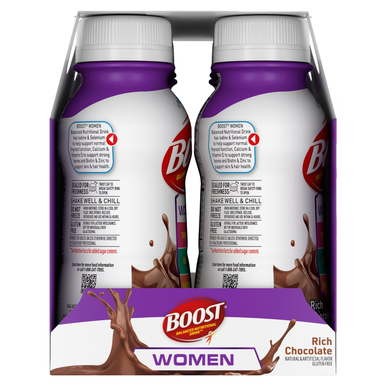 Women Ready to Drink Nutritional Drink, Rich Chocolate, 24 Count (4 – 6 Packs)