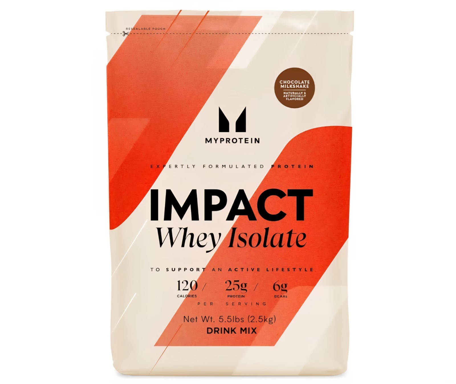 Myprotein Impact Whey Protein Isolate Chocolate Brownie Mix 5.5lb Exp: 04/2027