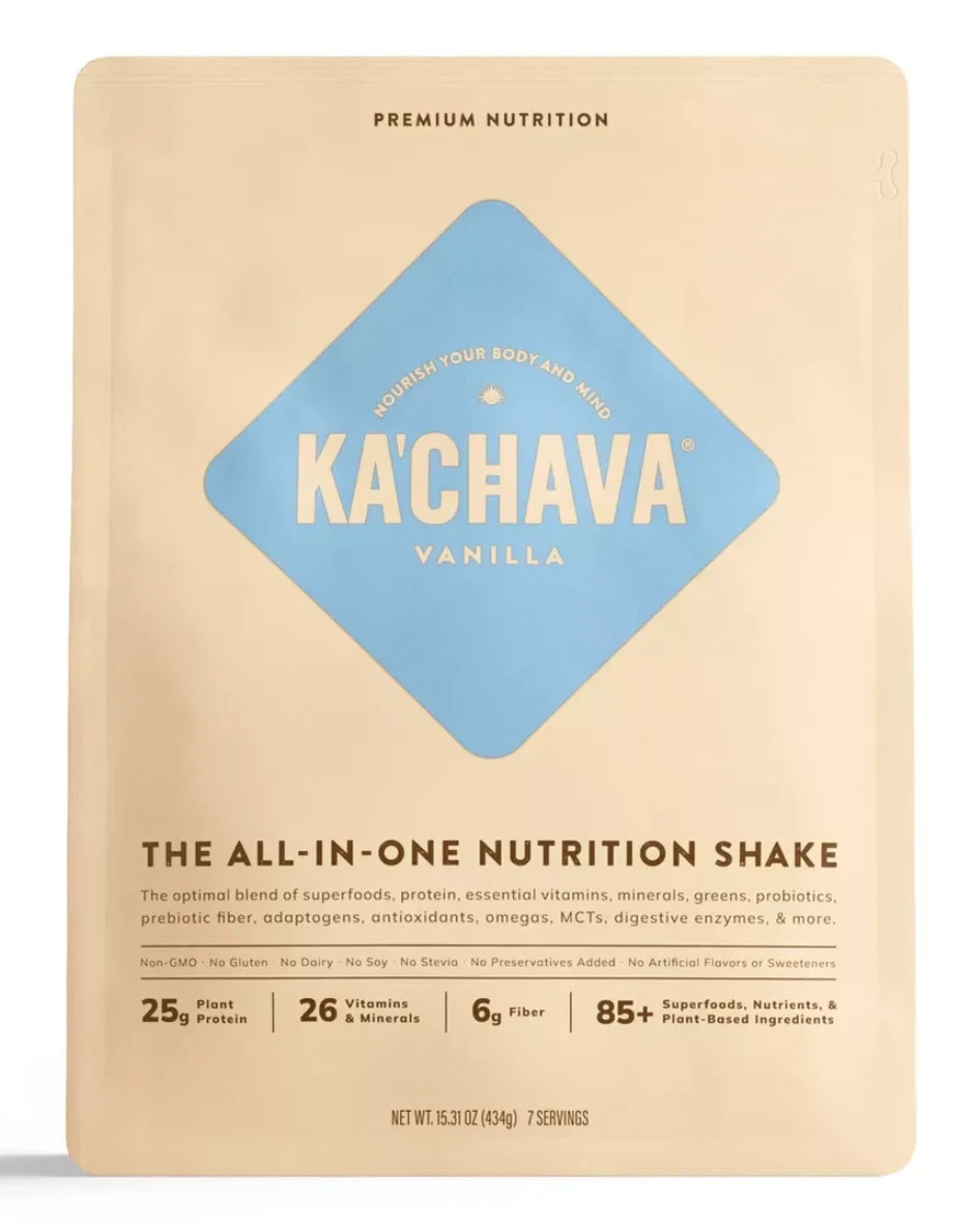 Ka’Chava Vanilla 20 Packets 20 Servings Meal Replacement Plant Protein EXP 2027