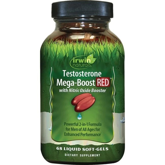 Irwin Naturals Mega-Boost RED 68 Soft-Gels (12/2025+)