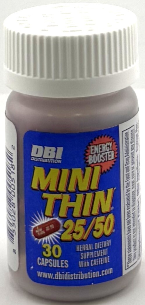 5 x 30 ct, BOTTLES MINI THIN 25/50 EF ENERGY BOOSTER ( 150 ) PILLS