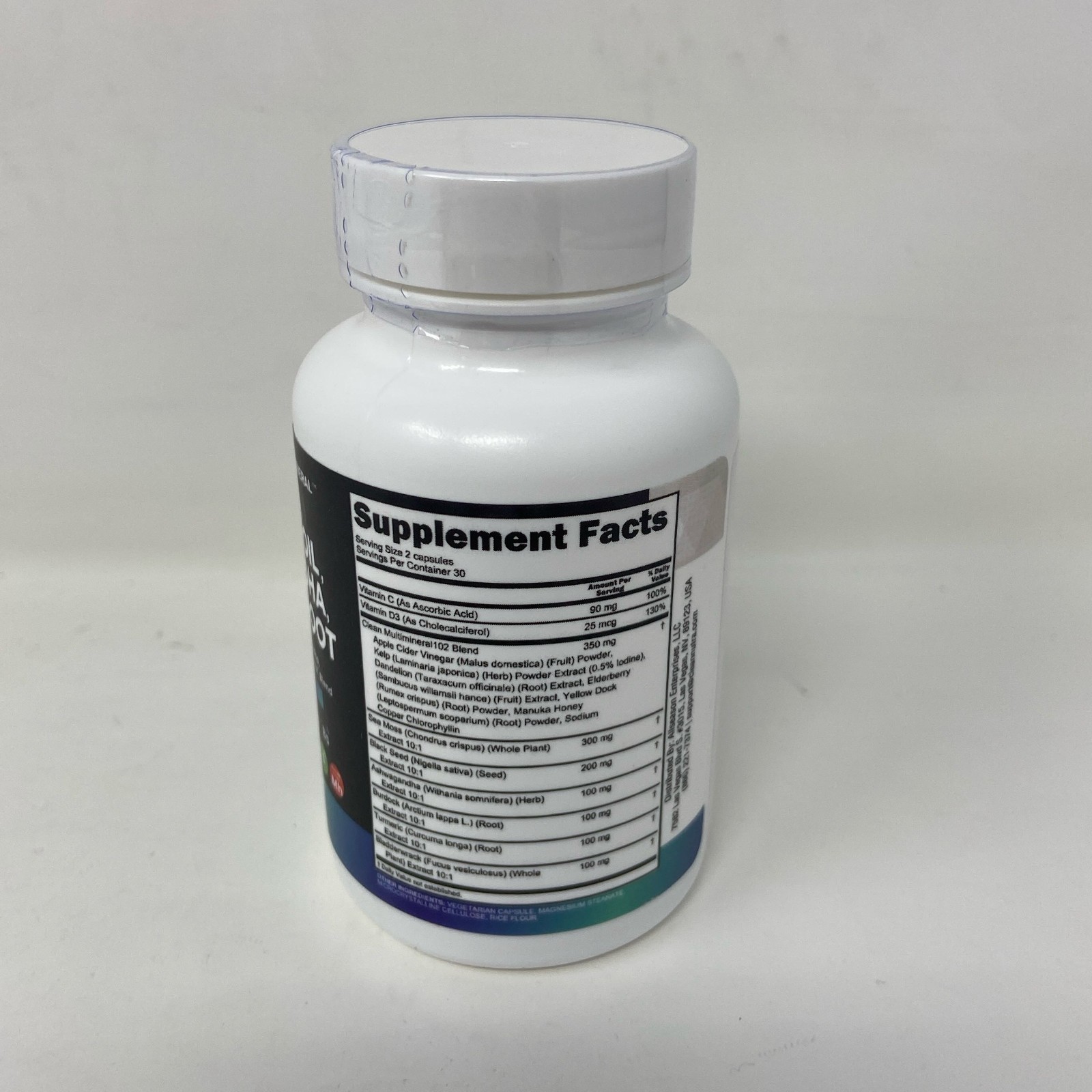 Clean Nutraceuticals MultiMineral Sea Moss + Black Seed 60 Capsules
