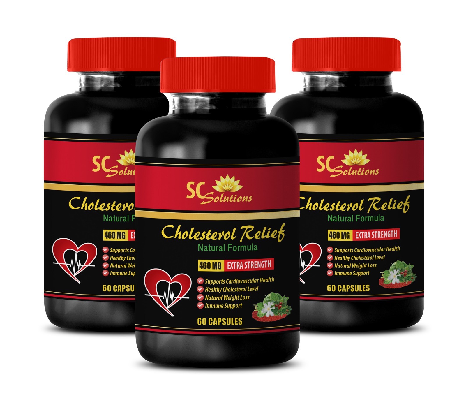 Blood pressure dietary-CHOLESTEROL RELIEF-460Mg-3B-cholesterol lowering products