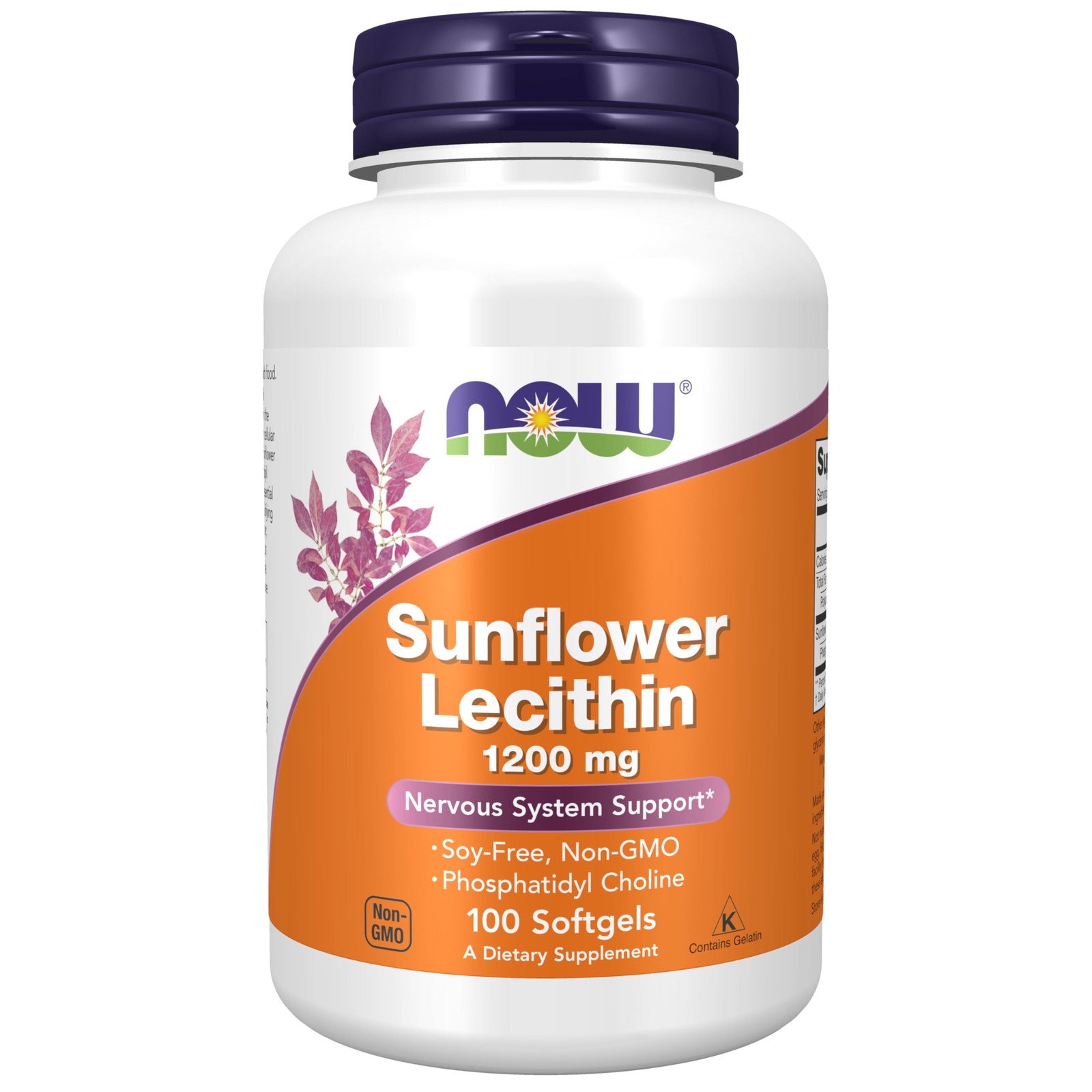 NOW Foods Supplements, Sunflower 100 Count (Pack of 1), Amber/Red/Brown