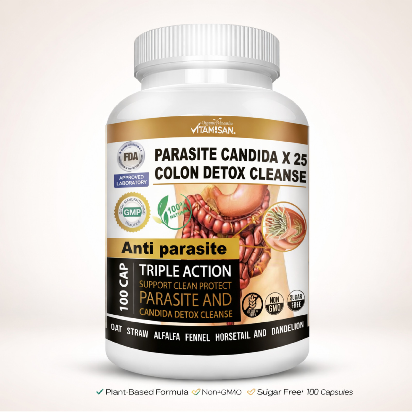 Antiparasitic – ANTI PARASITE COMPLEX detox cleanse kit Helps Intestinal Health