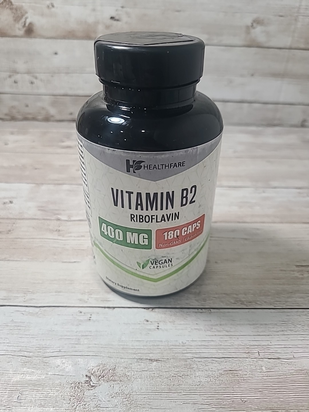 Vitamin B2 400mg | 180 Capsules | Riboflavin | Gluten Free | Made in The USA
