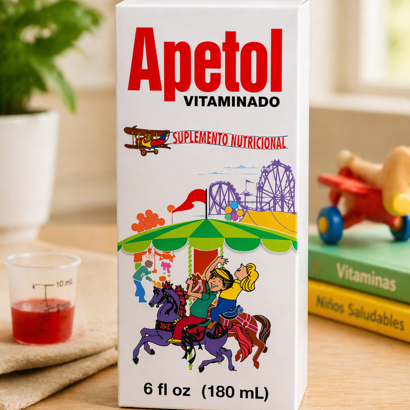 Apetol Vitaminado 6 fl oz Jarabe Vitaminas Appetite Booster Kids Adults 180mL
