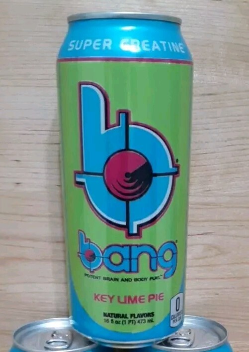 1 CAN: BANG “KRAZY KEY LIME PIE” POTENT BRAIN & BODY FUEL Energy Creatine COQ10