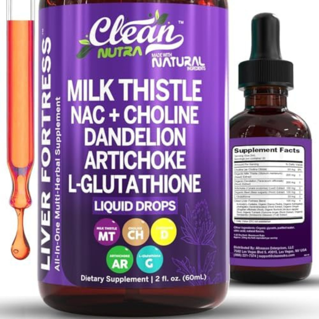 All-In-One Liver Support Supplement with Milk Thistle & N-Acetyl Cysteine Drops