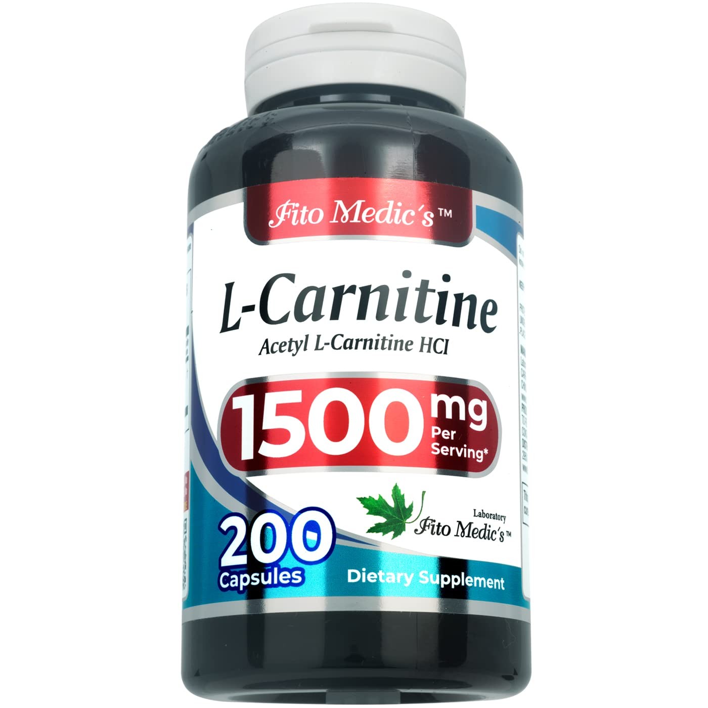 Lab – l carnitine – 1500 mg per Serving, 200 Capsules, 200 Count (Pack of 1)