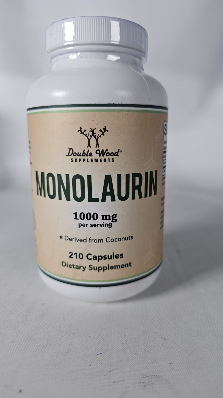 Monolaurin, 210 Capsules (1000 mg per Serving) Exp:03/2028