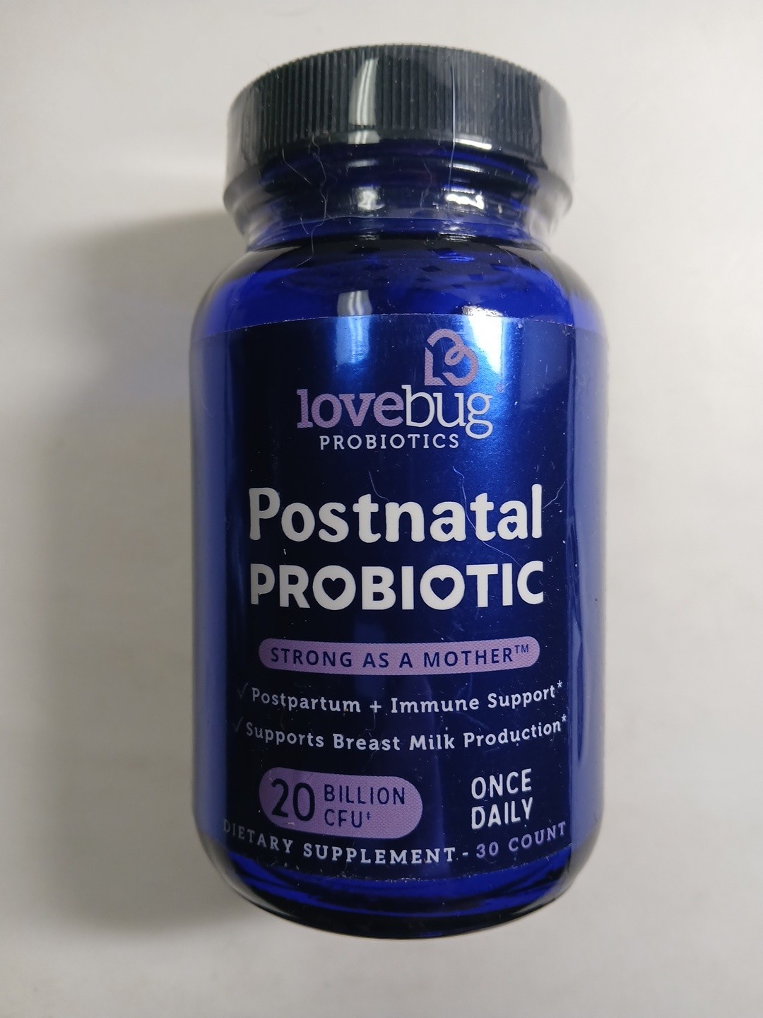 Love Bug Postnatal Probiotic 20 Billion CFU 30 Capsules Exp. 9/2026