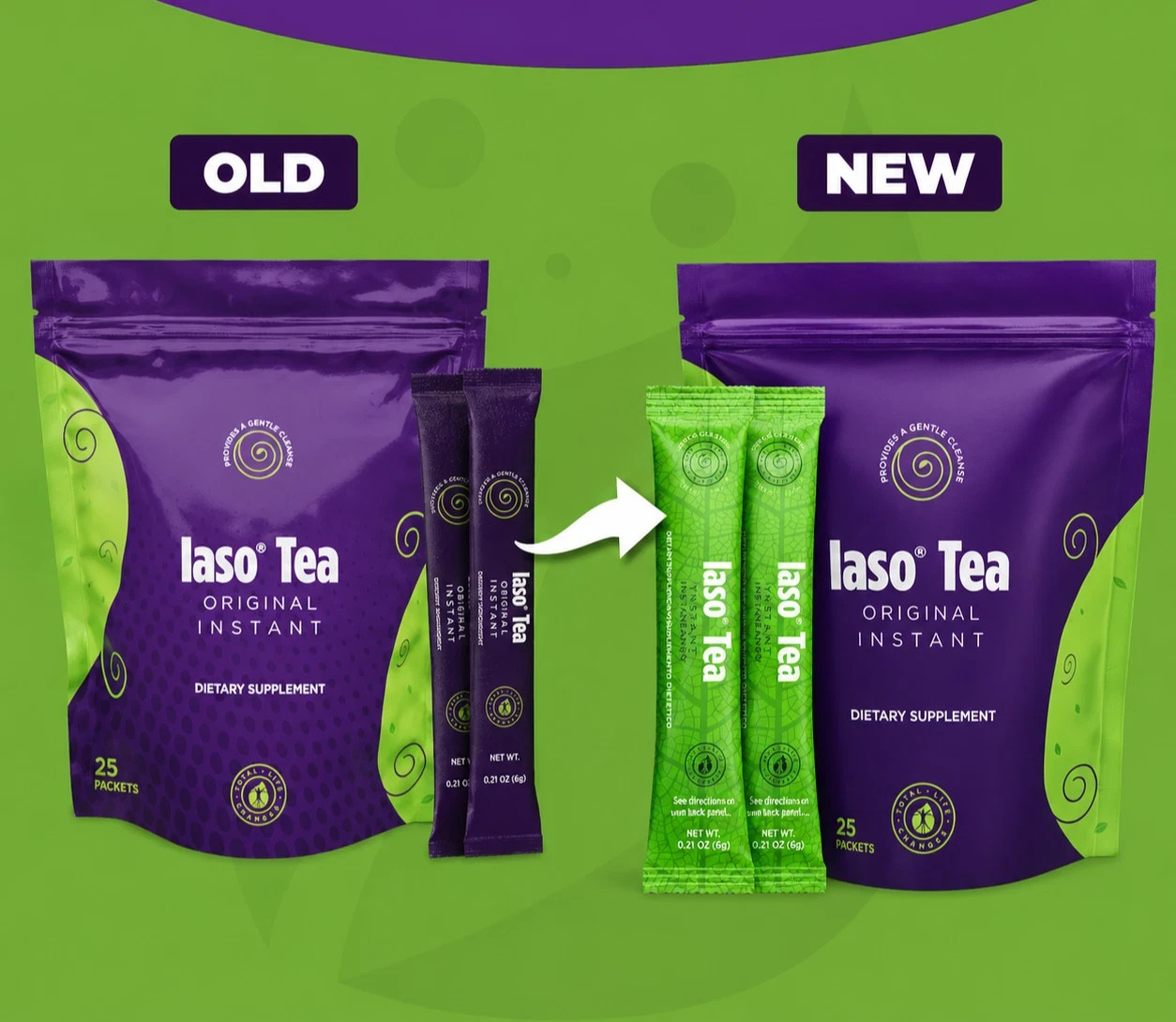 TLC Total Life Changes IASO Herbal Tea 25 Sachets Pack of 1 Fast Free Shipping